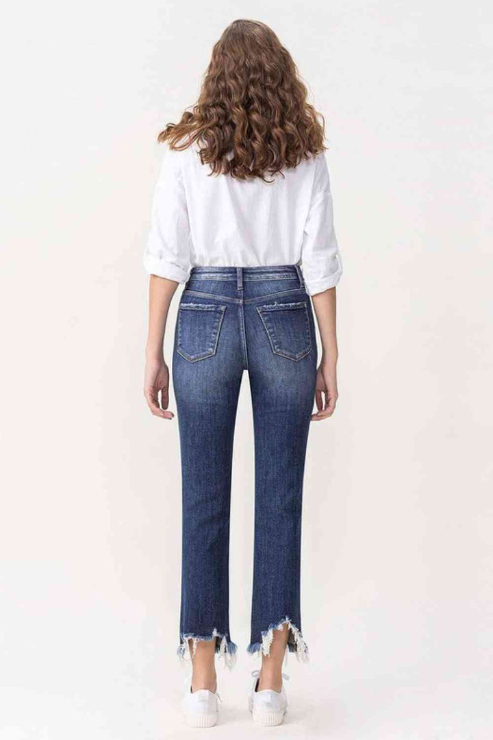 Lovervet Jackie Full Size High Rise Crop Straight Leg Jeans | 1mrk.com