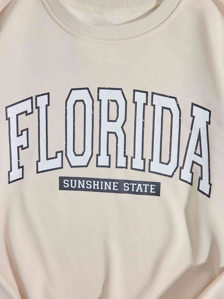 FLORIDA SUNSHINE STATE Dropped Shoulder Sweatshirt |1mrk.com