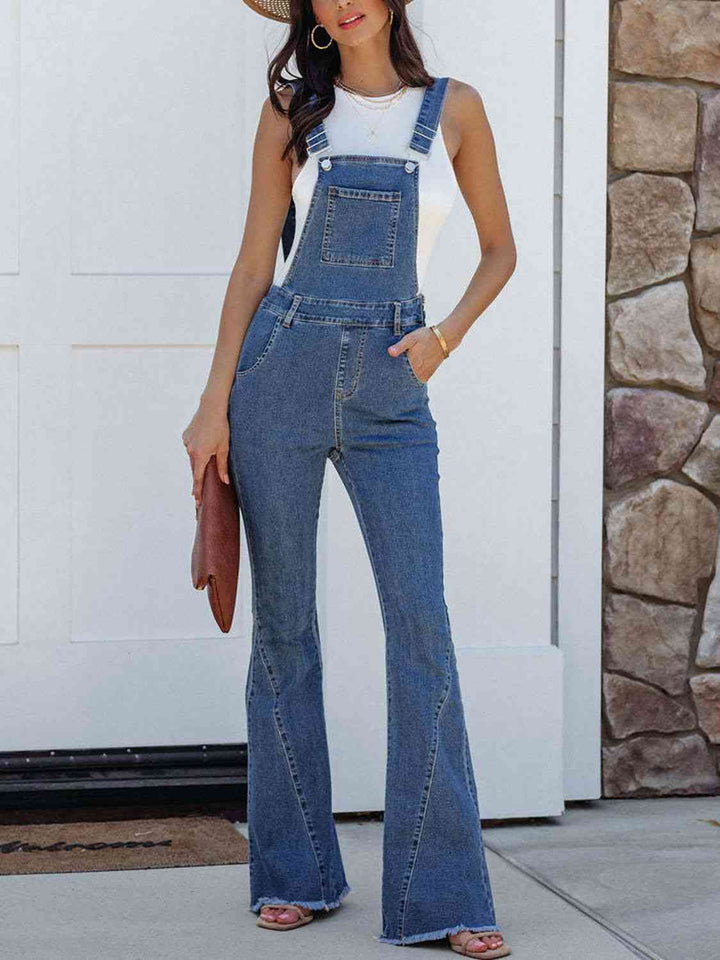 Raw Hem Denim Overall | 1mrk.com