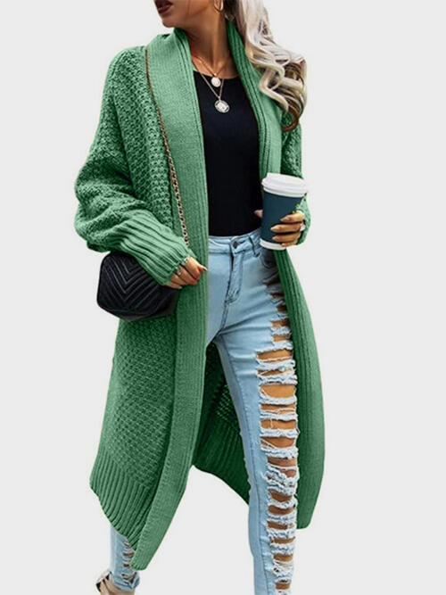 Open Front Long Sleeve Cardigan |1mrk.com