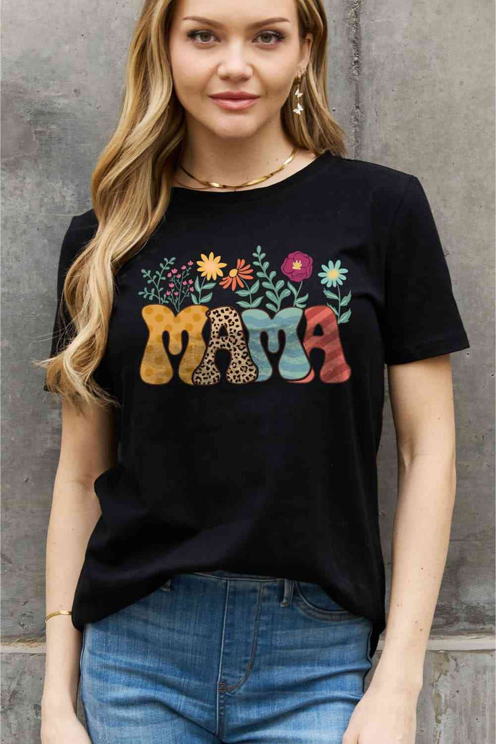 Simply Love Full Size MAMA Graphic Cotton Tee | 1mrk.com