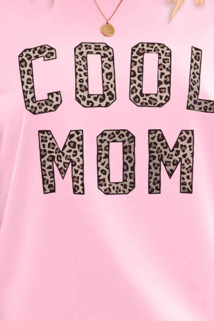 COOL MOM Graphic Drop Shoulder Sweatshirt |1mrk.com