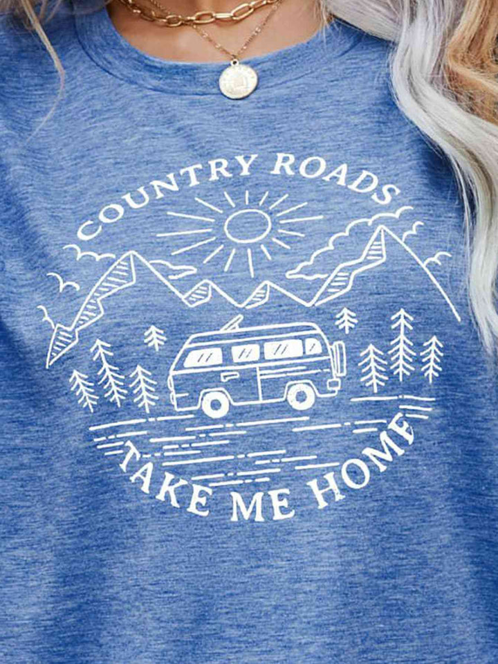 COUNTRY ROADS TAKE ME HOME Graphic Tee | 1mrk.com