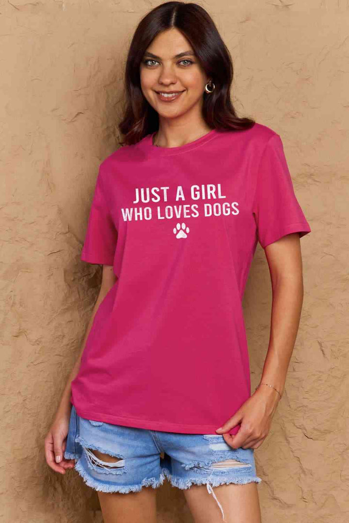 Simply Love Full Size Dog Paw Graphic Cotton T-Shirt | 1mrk.com