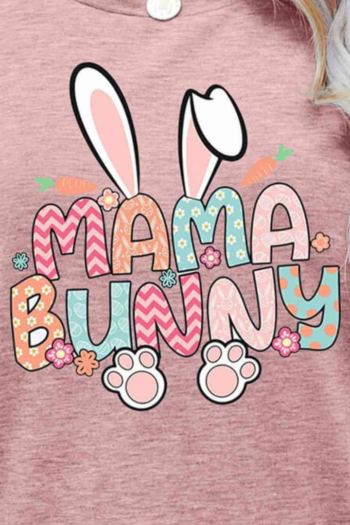 MAMA BUNNY Easter Graphic Short Sleeve Tee | 1mrk.com