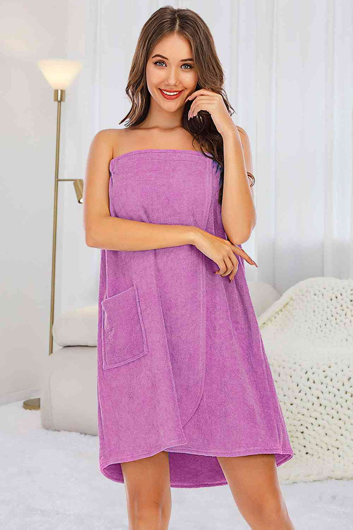 Strapless Robe with pocket | 1mrk.com