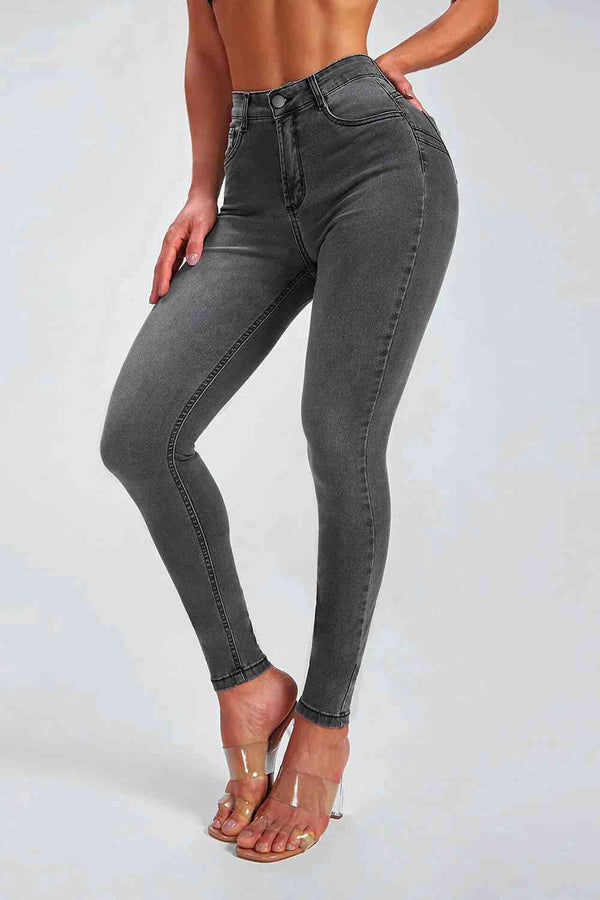 Buttoned Skinny Jeans | 1mrk.com