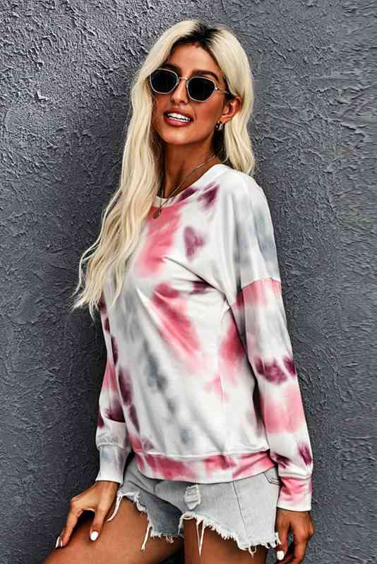 Drop Shoulder Tie Dye  Tee |1mrk.com