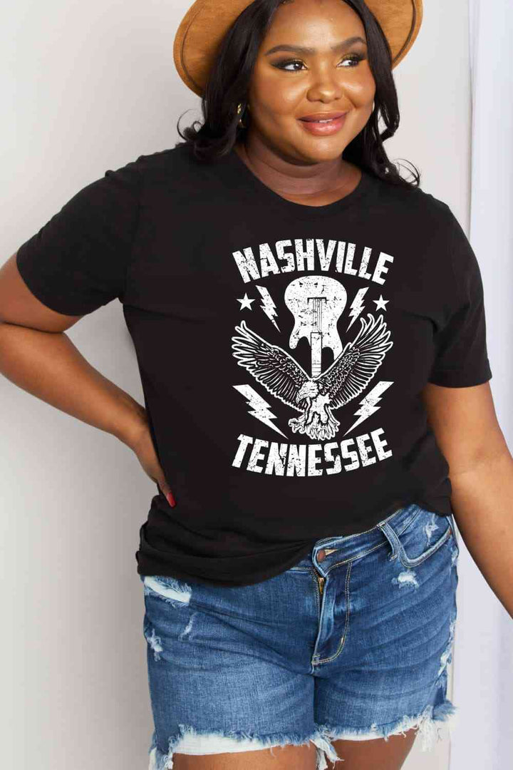 Simply Love Simply Love Full Size NASHVILLE TENNESSEE Graphic Cotton Tee | 1mrk.com