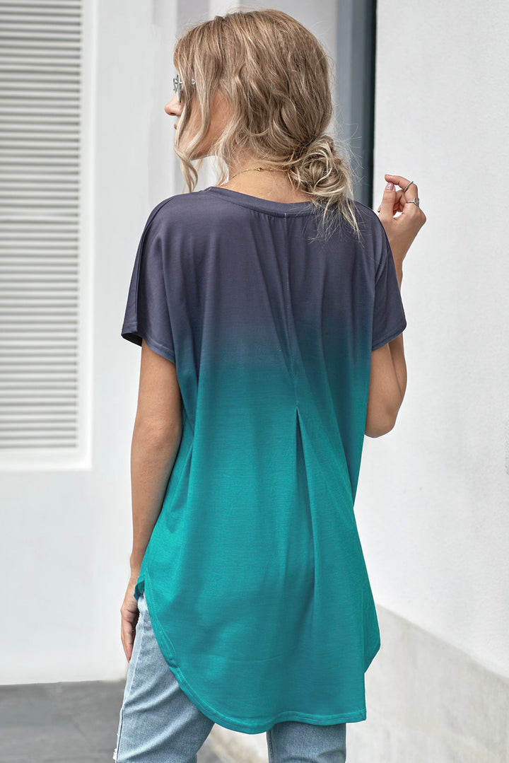 Ombre Color Block Shirt | 1mrk.com