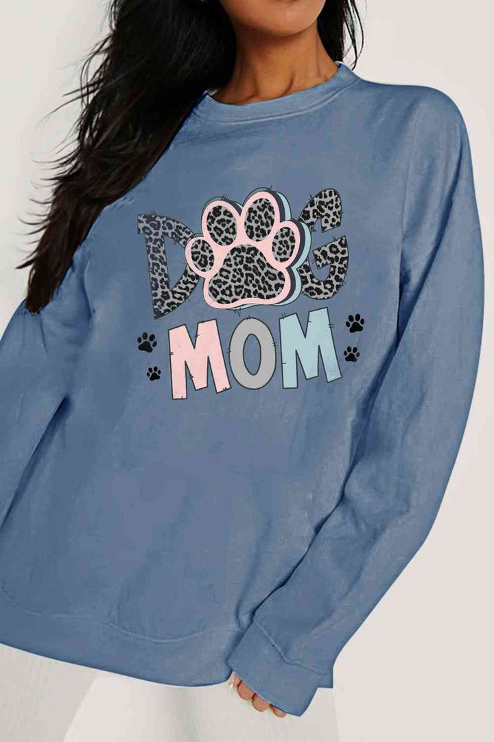 Simply Love Simply Love Full Size DOG MOM Graphic Sweatshirt |1mrk.com