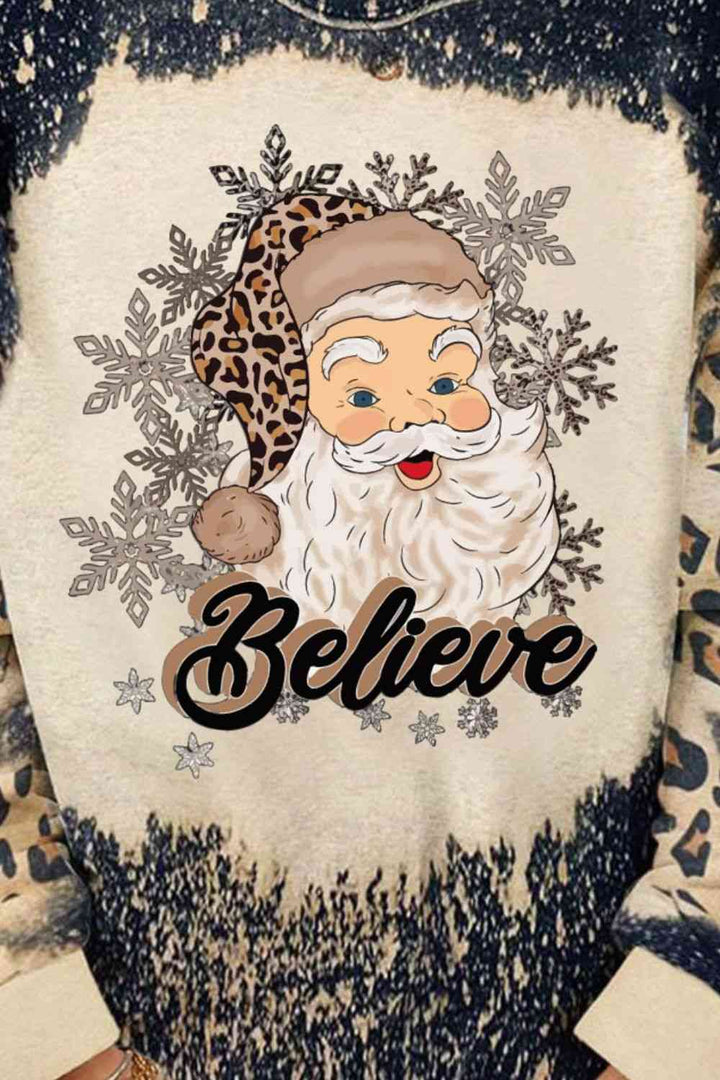 BELIEVE Santa Graphic Sweatshirt |1mrk.com