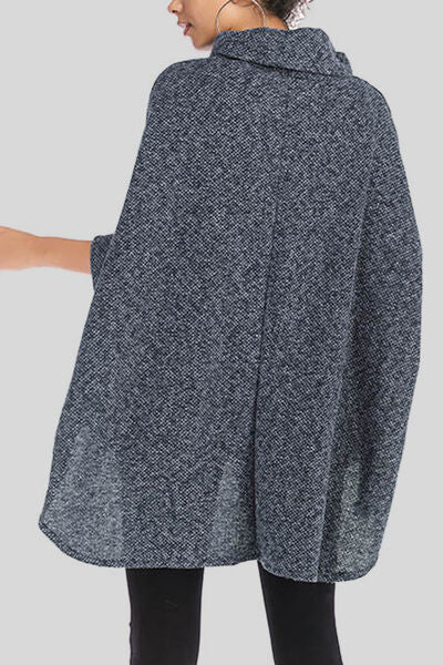 Turtleneck Batwing Sleeve Sweater |1mrk.com