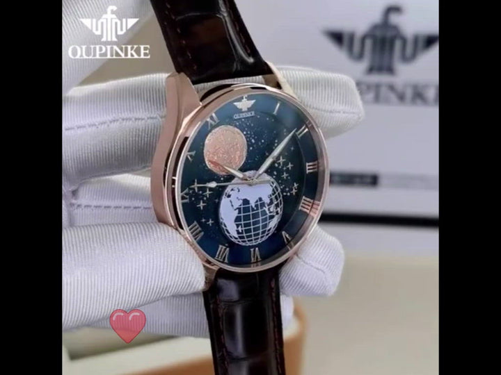 2020 Hot Watches Popular Products Genuine Leather Watch Earth universe 🔥 ⌚ - 1MRK.COM