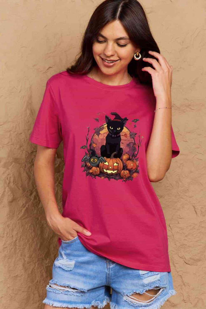 Simply Love Full Size Halloween Theme Graphic T-Shirt | 1mrk.com