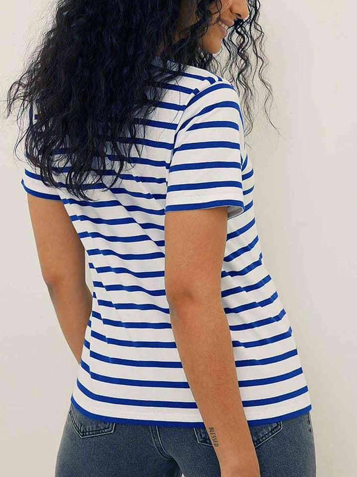 Striped Short Sleeve T-Shirt | 1mrk.com