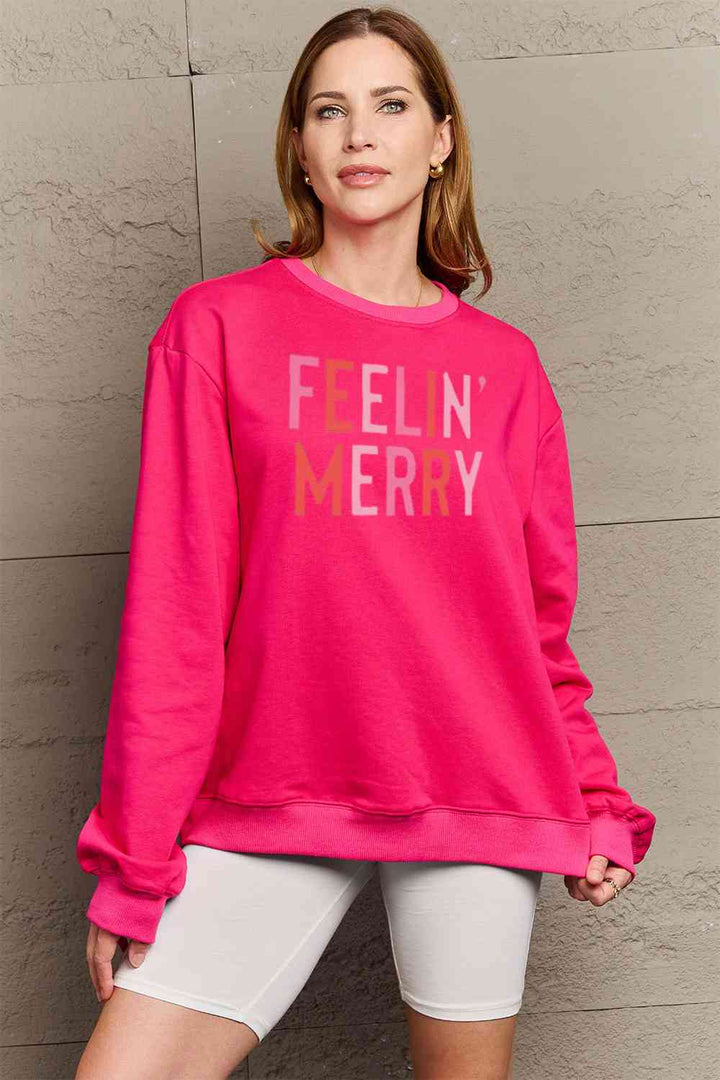 Simply Love Full Size Graphic Round Neck Sweatshirt |1mrk.com