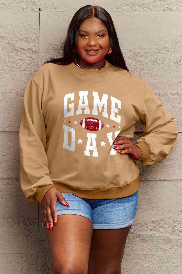 Simply Love Full Size GAME DAY Graphic Sweatshirt | 1mrk.com