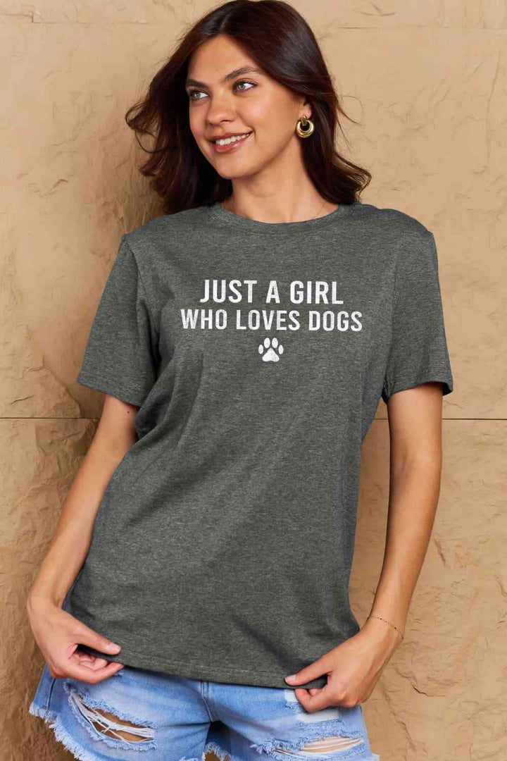 Simply Love Full Size Dog Paw Graphic Cotton T-Shirt | 1mrk.com