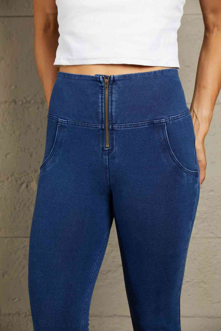 Baeful High Waist Zip Up Skinny Long Jeans |1mrk.com