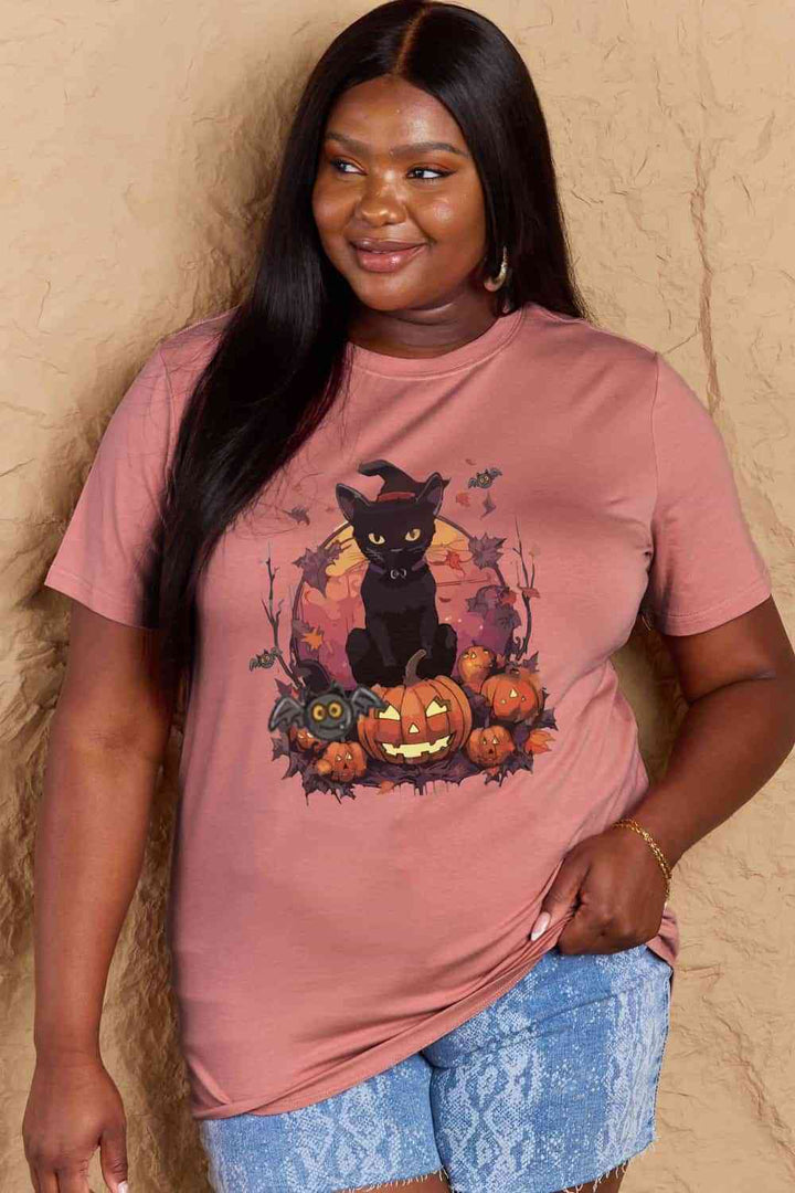 Simply Love Full Size Halloween Theme Graphic T-Shirt | 1mrk.com