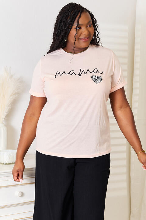 Simply Love MAMA Heart Graphic T-Shirt | 1mrk.com