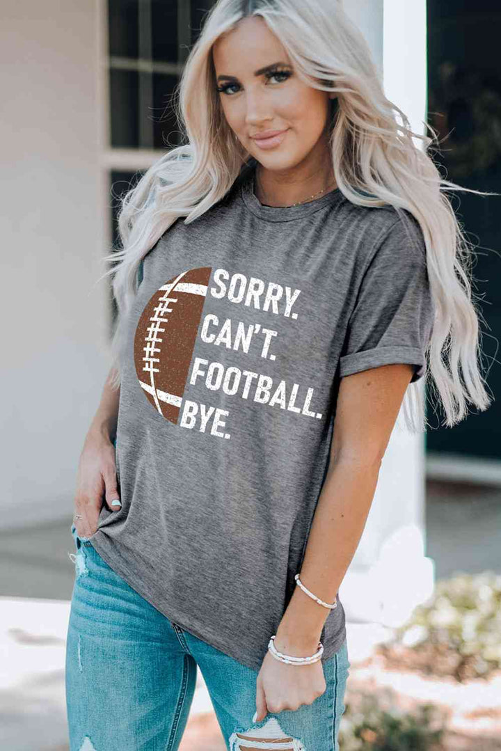 Football Graphic Short Sleeve T-Shirt | 1mrk.com