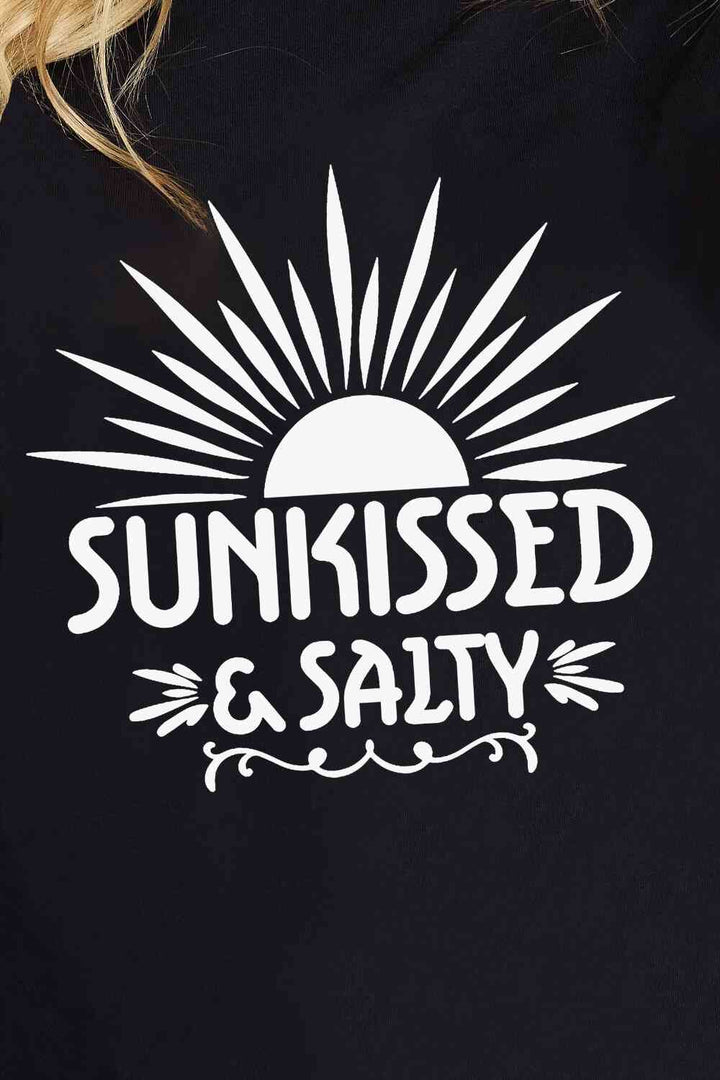 Simply Love SUNKISSED & SALTY Graphic Cotton T-Shirt | 1mrk.com