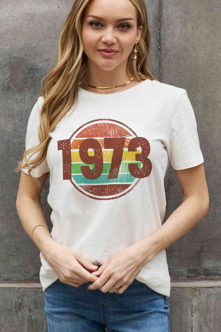 Simply Love Simply Love Full Size 1973 Graphic Cotton Tee | 1mrk.com