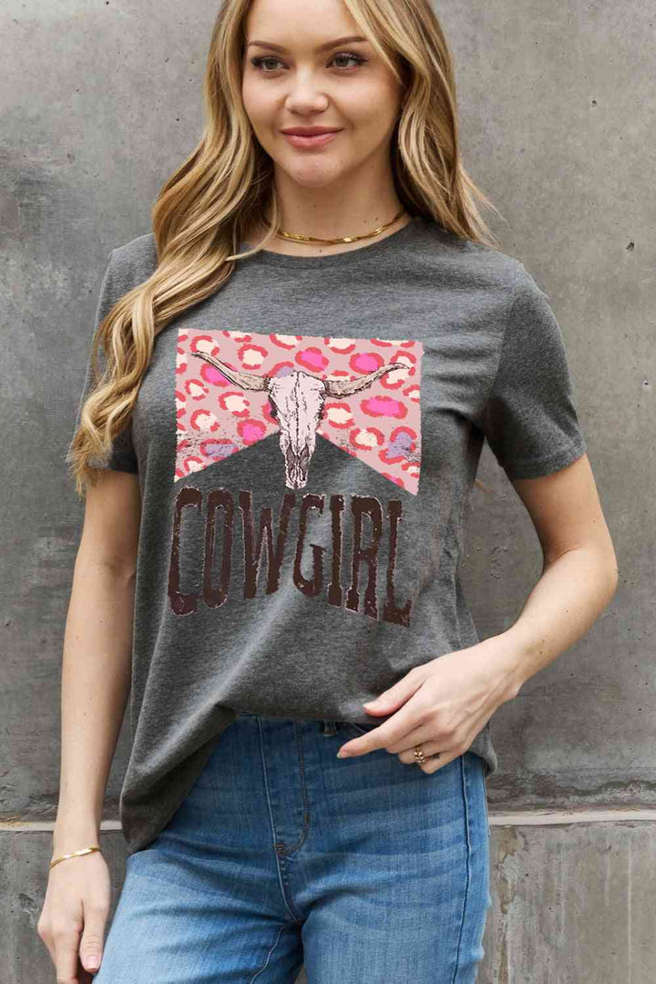 Simply Love Simply Love Full Size COWGIRL Graphic Cotton Tee | 1mrk.com