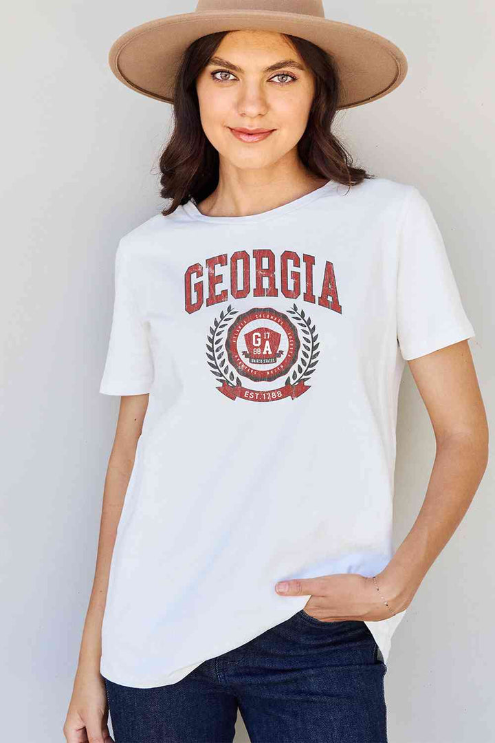 Simply Love Full Size GEORGIA Graphic T-Shirt | 1mrk.com