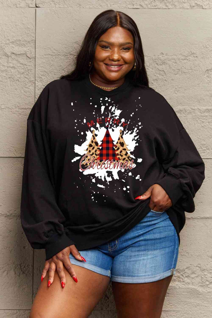 Simply Love Full Size MERRY CHRISTMAS Graphic Sweatshirt |1mrk.com