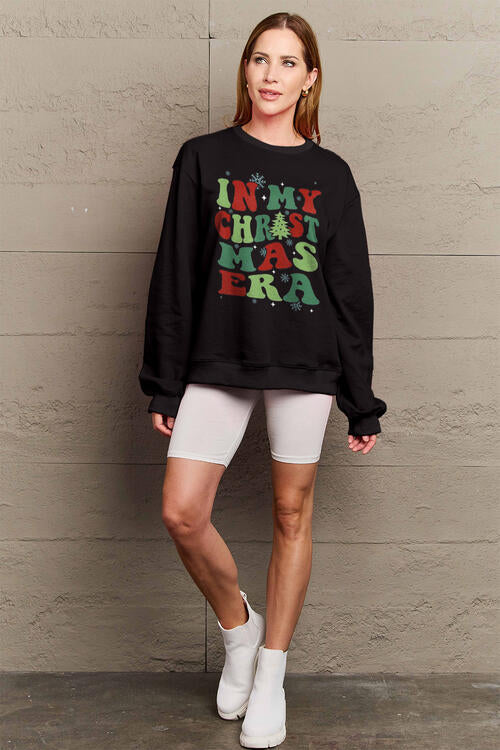 Simply Love Full Size IN MY CHRISTMAS ERA Long Sleeve Sweatshirt |1mrk.com