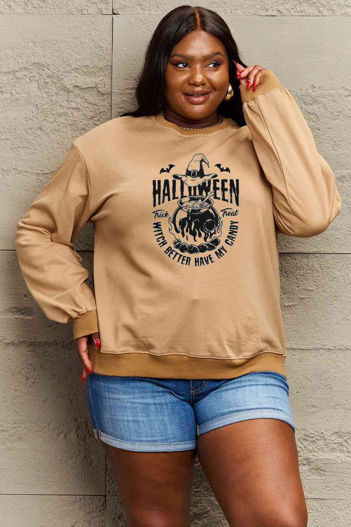 Simply Love Full Size Graphic Round Neck Sweatshirt |1mrk.com