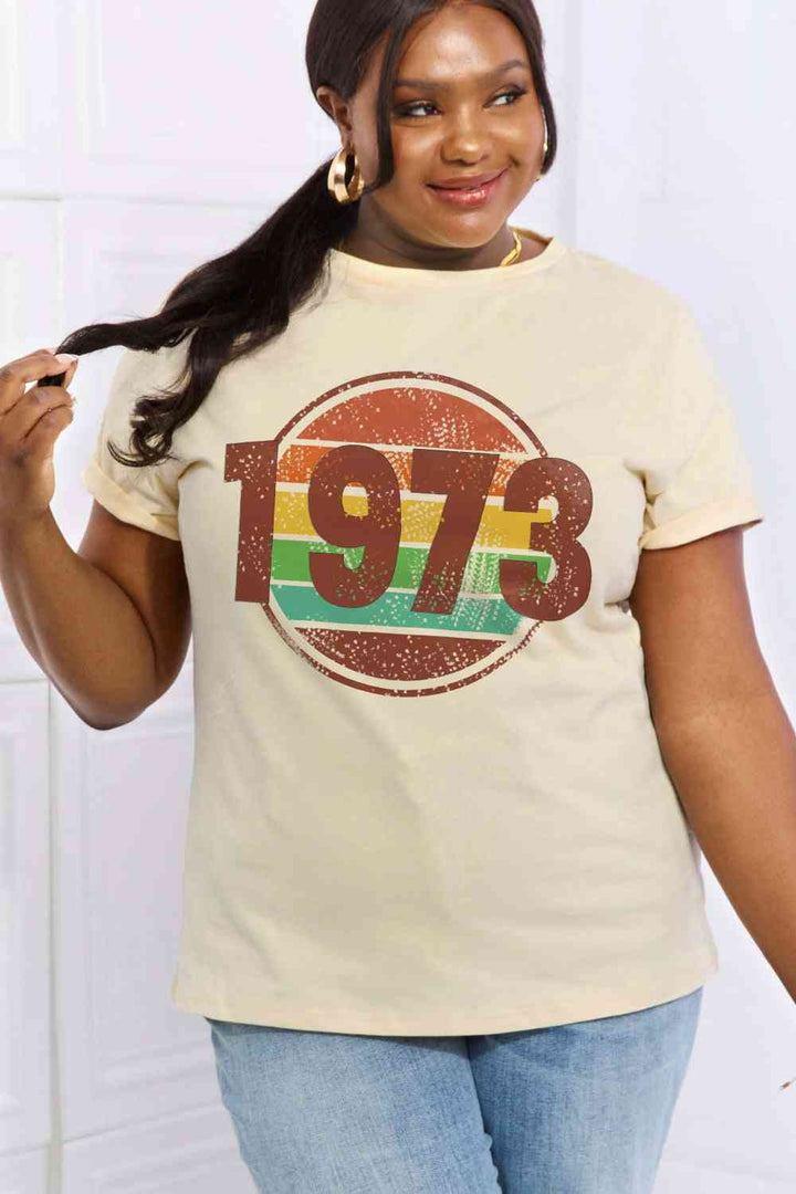 Simply Love Simply Love Full Size 1973 Graphic Cotton Tee | 1mrk.com