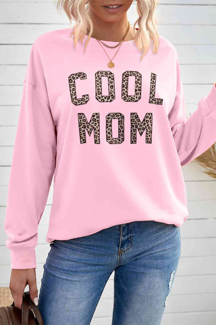 COOL MOM Graphic Drop Shoulder Sweatshirt |1mrk.com