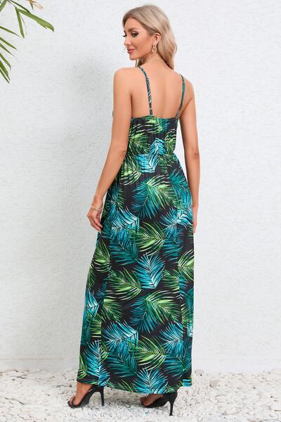 Printed Surplice Maxi Cami Dress | Trendsi