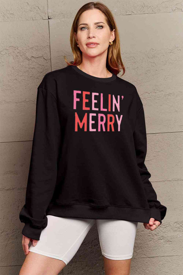 Simply Love Full Size Graphic Round Neck Sweatshirt |1mrk.com