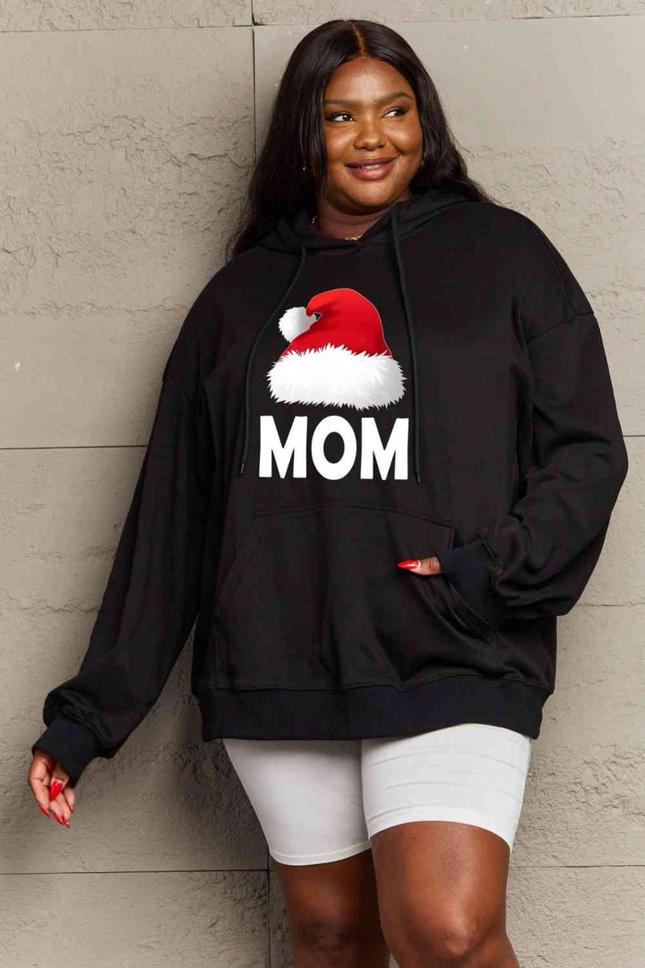 Simply Love Full Size MOM Graphic Hoodie | 1mrk.com