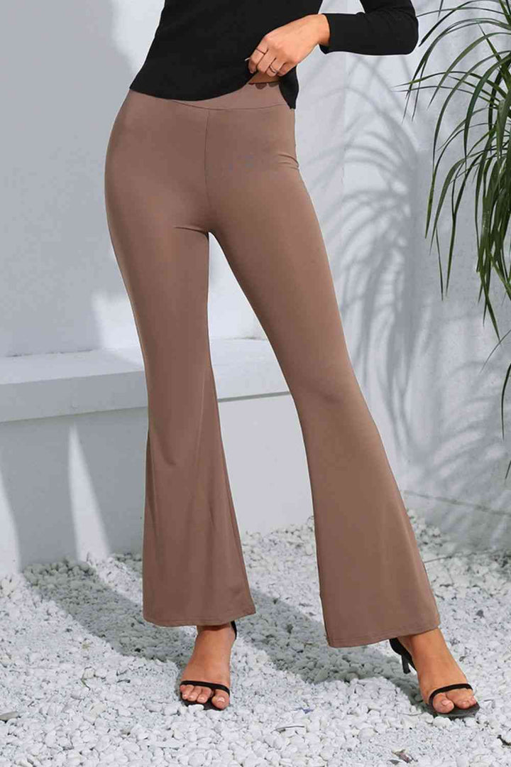 High Waist Long Flare Pants | 1mrk.com