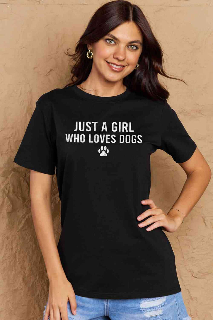 Simply Love Full Size Dog Paw Graphic Cotton T-Shirt | 1mrk.com