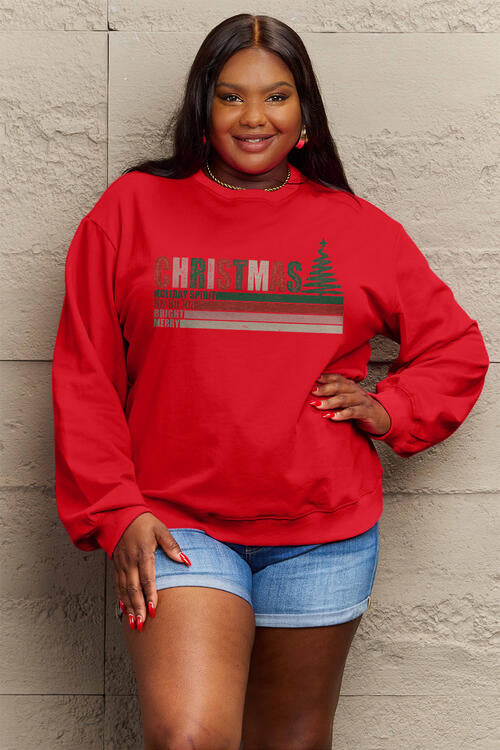 Simply Love Full Size CHRISTMAS Long Sleeve Sweatshirt |1mrk.com