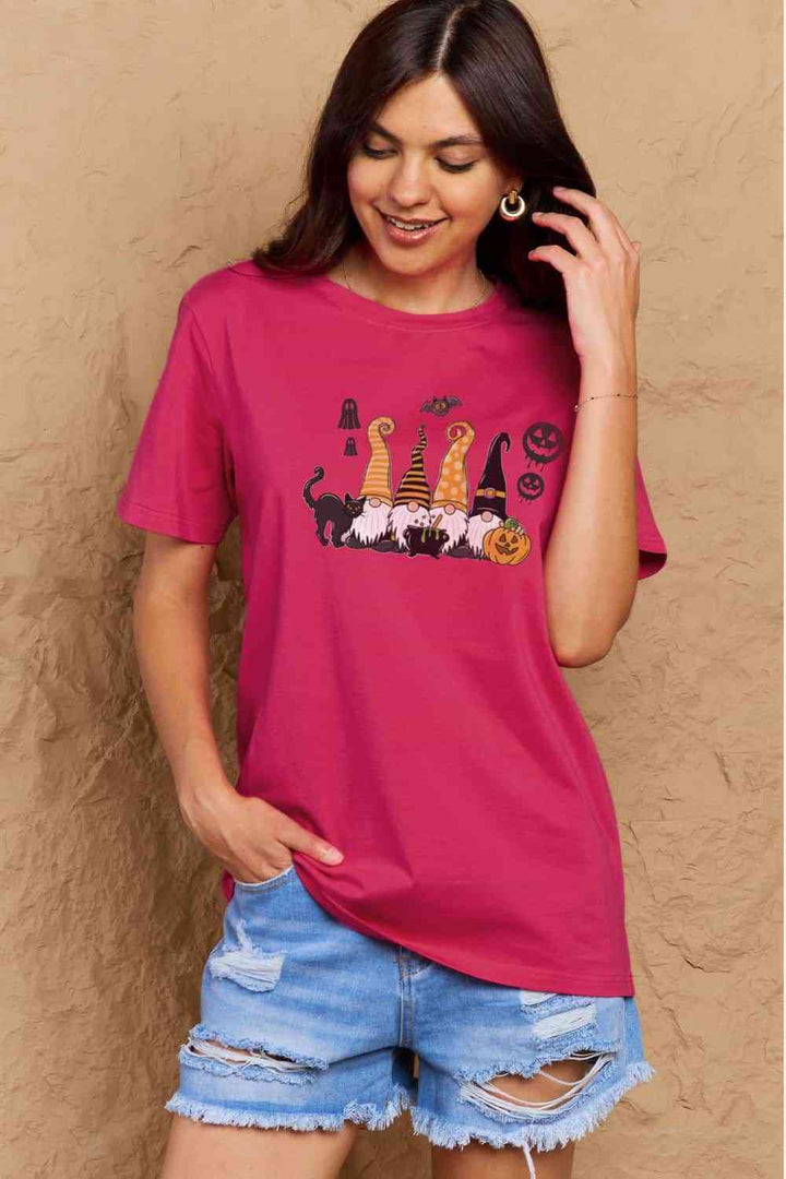 Simply Love Full Size Halloween Theme Graphic Cotton T-Shirt | 1mrk.com