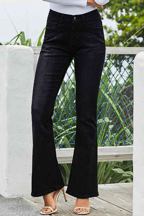 High Rise Flare Skinny Jeans | 1mrk.com