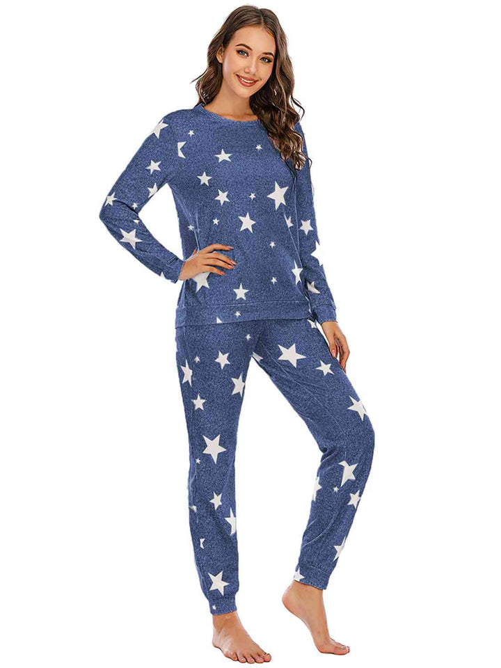 Star Top and Pants Lounge Set | 1mrk.com