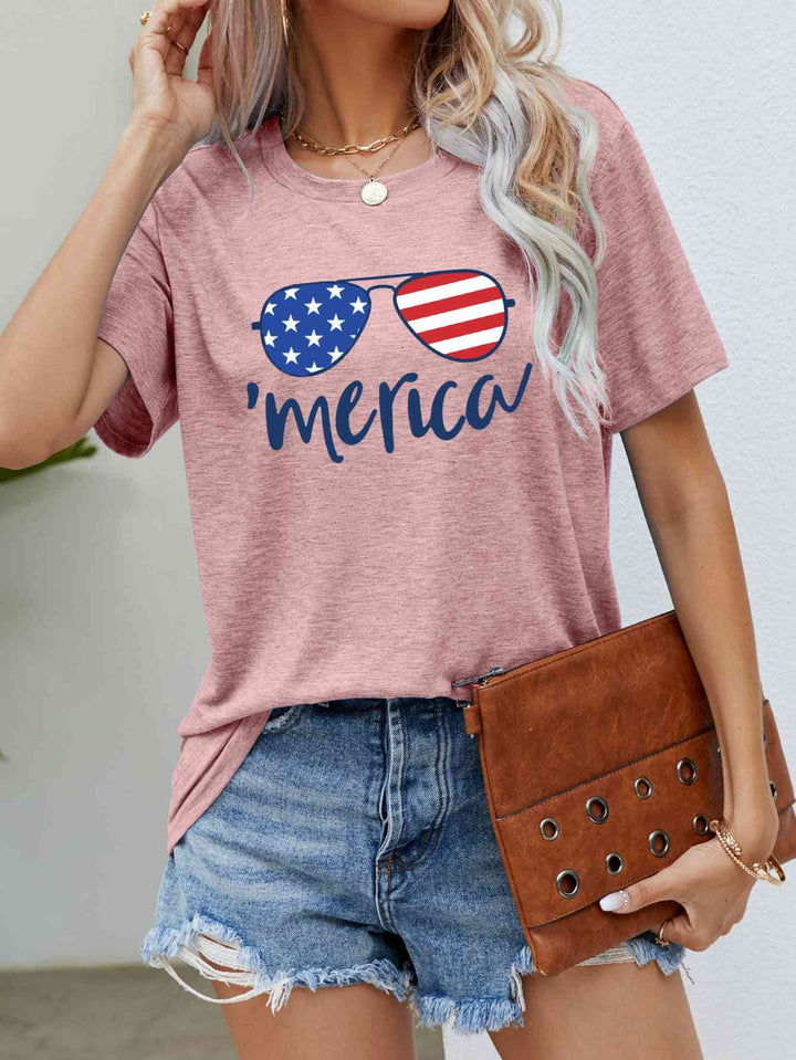 US Flag Glasses Graphic Tee | 1mrk.com