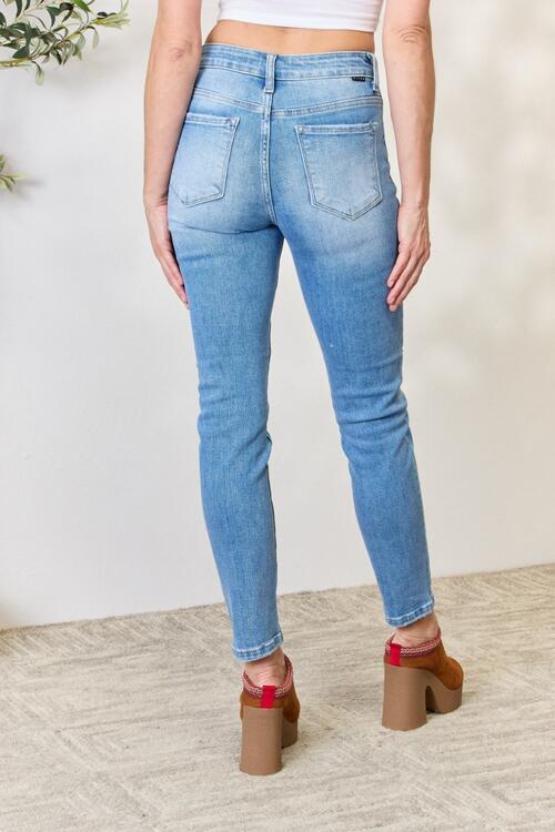 RISEN Full Size Mid Rise Skinny Jeans | 1mrk.com