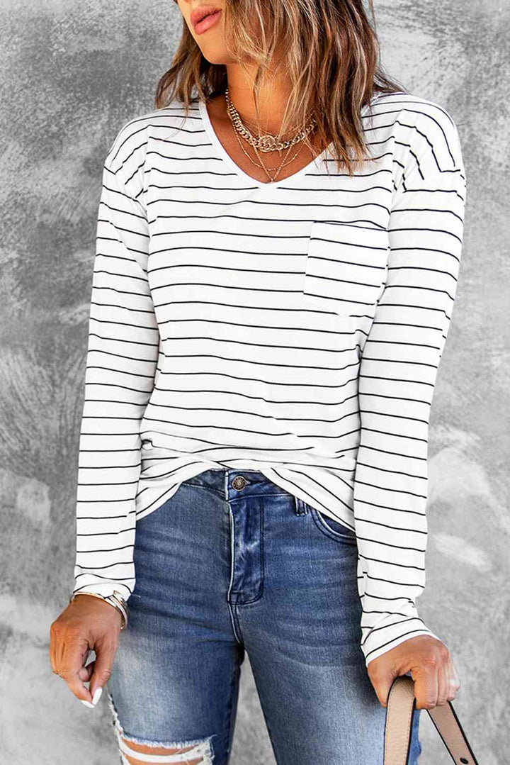 Striped Long Sleeve T-Shirt | 1mrk.com