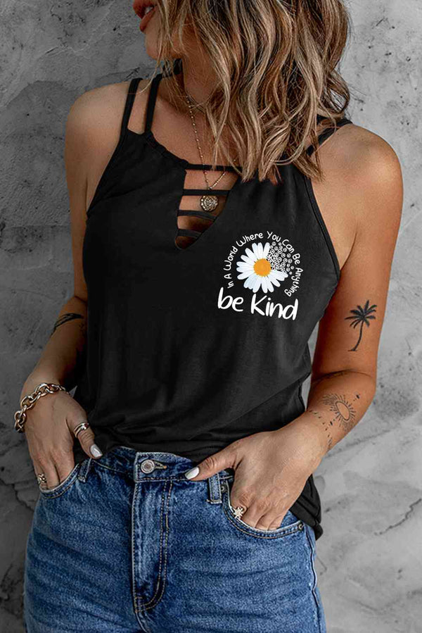 BE KIND Graphic Double-Strap Cami | 1mrk.com