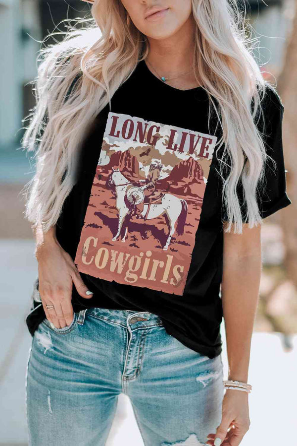 LONG LIVE COWGIRLS Graphic Tee | 1mrk.com